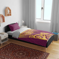Custom Waiuku College Bedding Set Maori Koru Pattern LT05 - Polynesian Pride