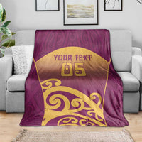 Custom Waiuku College Blanket Maori Koru Pattern LT05 - Polynesian Pride