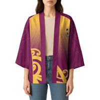 Custom Waiuku College Kimono Maori Koru Pattern LT05 - Polynesian Pride