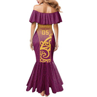 Custom Waiuku College Mermaid Dress Maori Koru Pattern LT05 - Polynesian Pride