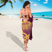 Custom Waiuku College Sarong Maori Koru Pattern LT05 - Polynesian Pride