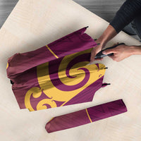 Custom Waiuku College Umbrella Maori Koru Pattern LT05 - Polynesian Pride