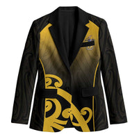 Custom Motueka High School Blazer Maori Koru Pattern LT05 Unisex Black - Polynesian Pride