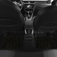 Custom Motueka High School Car Mats Maori Koru Pattern LT05 Set 2pcs - Back Black - Polynesian Pride