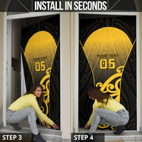 Custom Motueka High School Door Cover Maori Koru Pattern LT05 - Polynesian Pride
