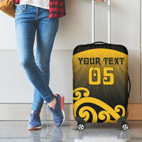 Custom Motueka High School Luggage Cover Maori Koru Pattern LT05 - Polynesian Pride