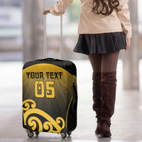 Custom Motueka High School Luggage Cover Maori Koru Pattern LT05 - Polynesian Pride