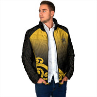 Custom Motueka High School Padded Jacket Maori Koru Pattern LT05 - Polynesian Pride
