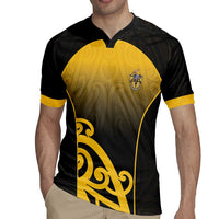 Custom Motueka High School Rugby Jersey Maori Koru Pattern LT05 - Polynesian Pride