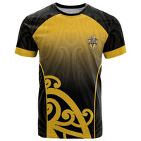 Custom Motueka High School T Shirt Maori Koru Pattern LT05 Black - Polynesian Pride