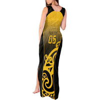 Custom Motueka High School Tank Maxi Dress Maori Koru Pattern LT05 - Polynesian Pride