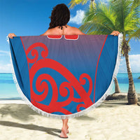 Custom St Joseph's Maori Girls' College Beach Blanket Maori Koru Pattern LT05 - Polynesian Pride