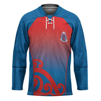 Custom St Joseph's Maori Girls' College Hockey Jersey Maori Koru Pattern LT05 Unisex Blue - Polynesian Pride
