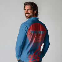 Custom St Joseph's Maori Girls' College Long Sleeve Polo Shirt Maori Koru Pattern LT05 - Polynesian Pride