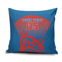 Custom St Joseph's Maori Girls' College Pillow Cover Maori Koru Pattern LT05 Blue - Polynesian Pride