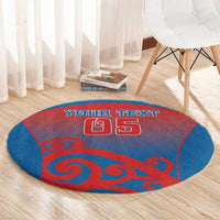 Custom St Joseph's Maori Girls' College Round Carpet Maori Koru Pattern LT05 - Polynesian Pride