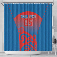 Custom St Joseph's Maori Girls' College Shower Curtain Maori Koru Pattern LT05 - Polynesian Pride