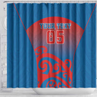 Custom St Joseph's Maori Girls' College Shower Curtain Maori Koru Pattern LT05 - Polynesian Pride