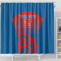Custom St Joseph's Maori Girls' College Shower Curtain Maori Koru Pattern LT05 - Polynesian Pride