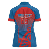 Custom St Joseph's Maori Girls' College Women Polo Shirt Maori Koru Pattern LT05 - Polynesian Pride
