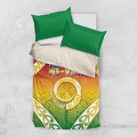 Vanuatu Bedding Set Proud To Be A Ni-Van With Tribal Pattern LT05 US Twin 172cm x 218cm Reggae - Polynesian Pride