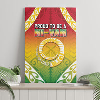 Vanuatu Canvas Wall Art Proud To Be A Ni-Van With Tribal Pattern LT05 - Polynesian Pride