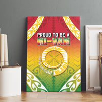 Vanuatu Canvas Wall Art Proud To Be A Ni-Van With Tribal Pattern LT05 - Polynesian Pride