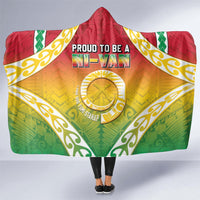 Vanuatu Hooded Blanket Proud To Be A Ni-Van With Tribal Pattern LT05 - Polynesian Pride