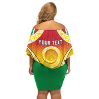 Personalised Vanuatu Off Shoulder Short Dress Proud To Be A Ni-Van With Tribal Pattern LT05 - Polynesian Pride