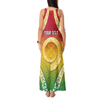 Personalised Vanuatu Tank Maxi Dress Proud To Be A Ni-Van With Tribal Pattern LT05 - Polynesian Pride