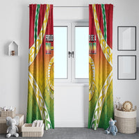 Vanuatu Window Curtain Proud To Be A Ni-Van With Tribal Pattern LT05 - Polynesian Pride