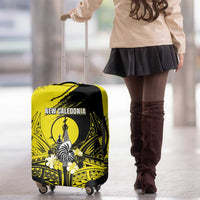 New Caledonia Day Luggage Cover Kanaky Flag Coat Of Arms Polynesian Pattern LT05 - Polynesian Pride