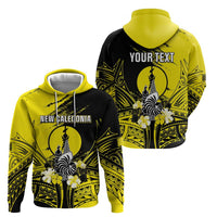 Personalised New Caledonia Day Zip Hoodie Kanaky Flag Coat Of Arms Polynesian Pattern LT05 - Polynesian Pride