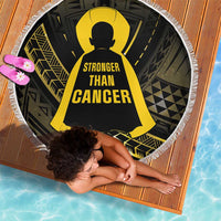 Polynesia Childhood Cancer Awareness Beach Blanket You Are Stronger Than Cancer LT05 - Polynesian Pride