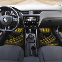 Polynesia Childhood Cancer Awareness Car Mats You Are Stronger Than Cancer LT05 Set 2pcs - Front Black - Polynesian Pride