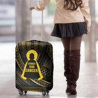 Polynesia Childhood Cancer Awareness Luggage Cover You Are Stronger Than Cancer LT05 - Polynesian Pride