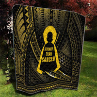 Polynesia Childhood Cancer Awareness Quilt You Are Stronger Than Cancer
