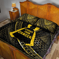 Polynesia Childhood Cancer Awareness Quilt Bed Set You Are Stronger Than Cancer LT05 - Polynesian Pride