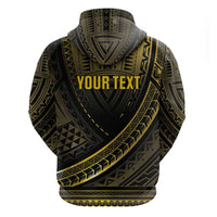 Personalised Polynesia Childhood Cancer Awareness Zip Hoodie You Are Stronger Than Cancer LT05 - Polynesian Pride