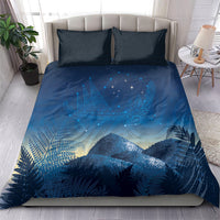 New Zealand Matariki Bedding Set Maori Waka With Silver Fern LT05 - Polynesian Pride