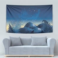 New Zealand Matariki Tapestry Maori Waka With Silver Fern LT05 - Polynesian Pride