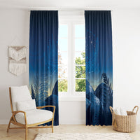 New Zealand Matariki Window Curtain Maori Waka With Silver Fern LT05 - Polynesian Pride