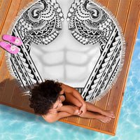 Polynesian Tattoo Inspired Cosplay Costume Beach Blanket Tribal Warrior White LT05 - Polynesian Pride