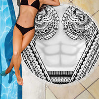 Polynesian Tattoo Inspired Cosplay Costume Beach Blanket Tribal Warrior White LT05 - Polynesian Pride