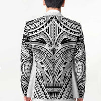 Polynesian Tattoo Inspired Cosplay Costume Blazer Tribal Warrior White - Polynesian Pride