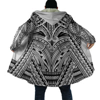 Polynesian Tattoo Inspired Cosplay Costume Cloak Tribal Warrior White - Polynesian Pride