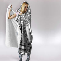 Polynesian Tattoo Inspired Cosplay Costume Hooded Blanket Tribal Warrior White - Polynesian Pride