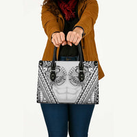 Polynesian Tattoo Inspired Cosplay Costume Leather Bag Tribal Warrior White - Polynesian Pride