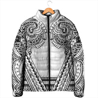 Polynesian Tattoo Inspired Cosplay Costume Padded Jacket Tribal Warrior White LT05 - Polynesian Pride