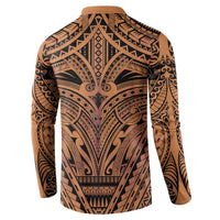 Polynesian Tattoo Inspired Cosplay Costume Button Sweatshirt Tribal Warrior LT05 - Polynesian Pride